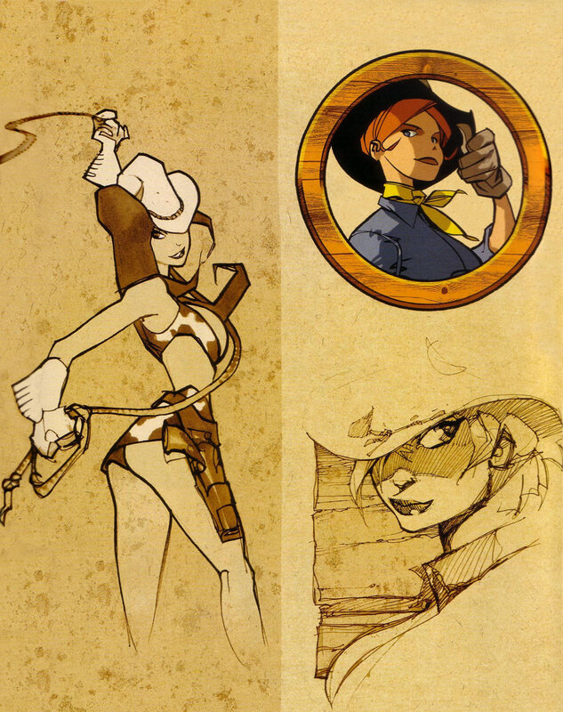 cowgirl character concept art