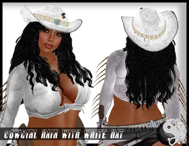 Cowgirl Character — White