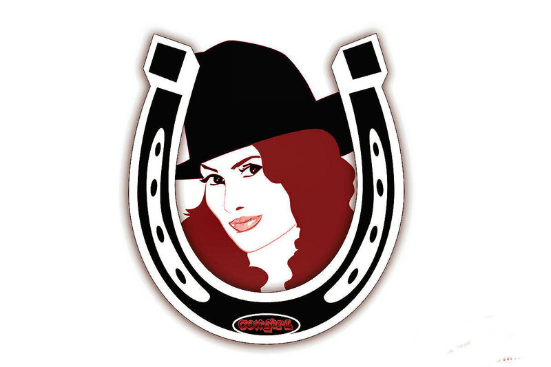 Cowgirl in Horseshoe