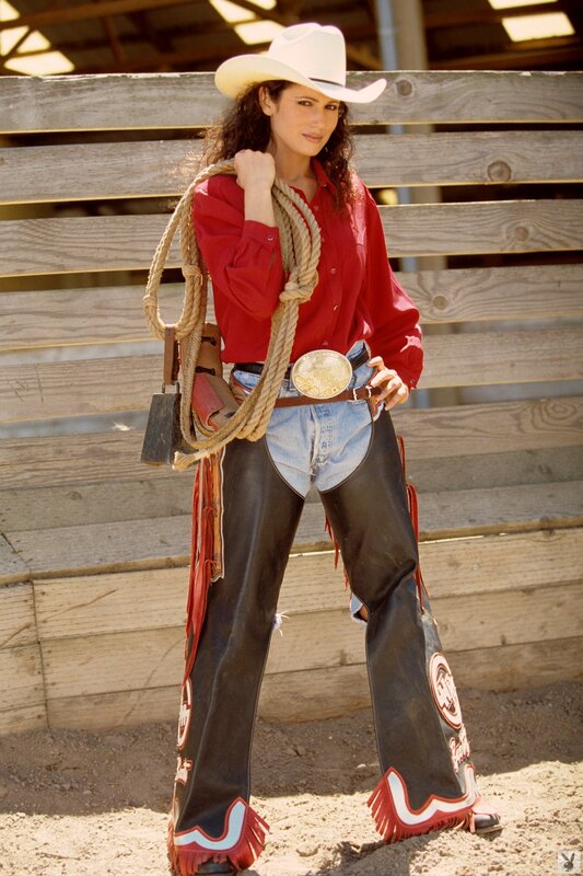 cowgirl in rodeo attire