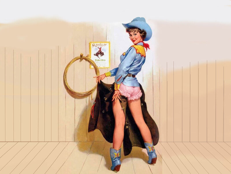 Cowgirl in Western Outfit