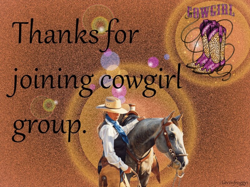 Cowgirl on Horse — Brown, Grateful
