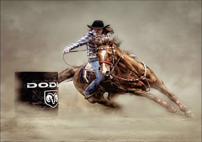 Cowgirl on Horse