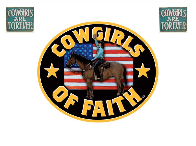 Cowgirl on Horse — Yellow
