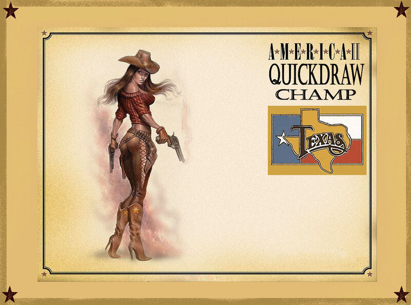 Cowgirl with Guns — Brown