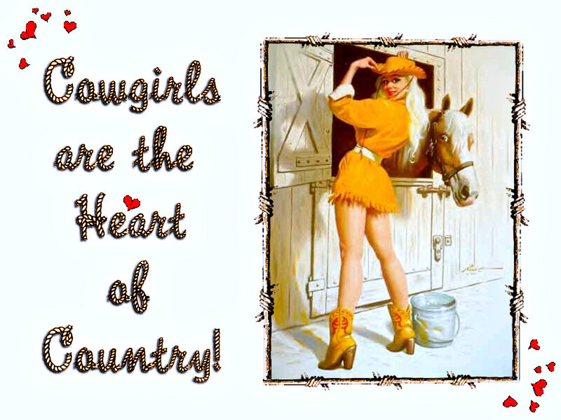 Cowgirl with Horse — Yellow