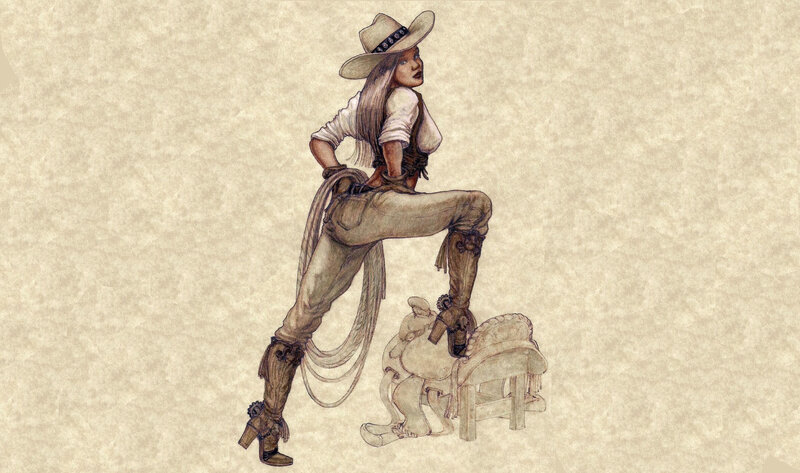 Cowgirl with Rope
