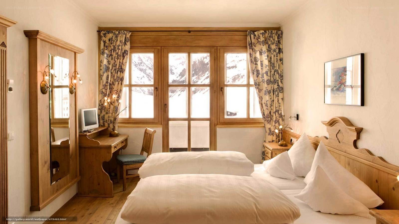cozy alpine hotel room