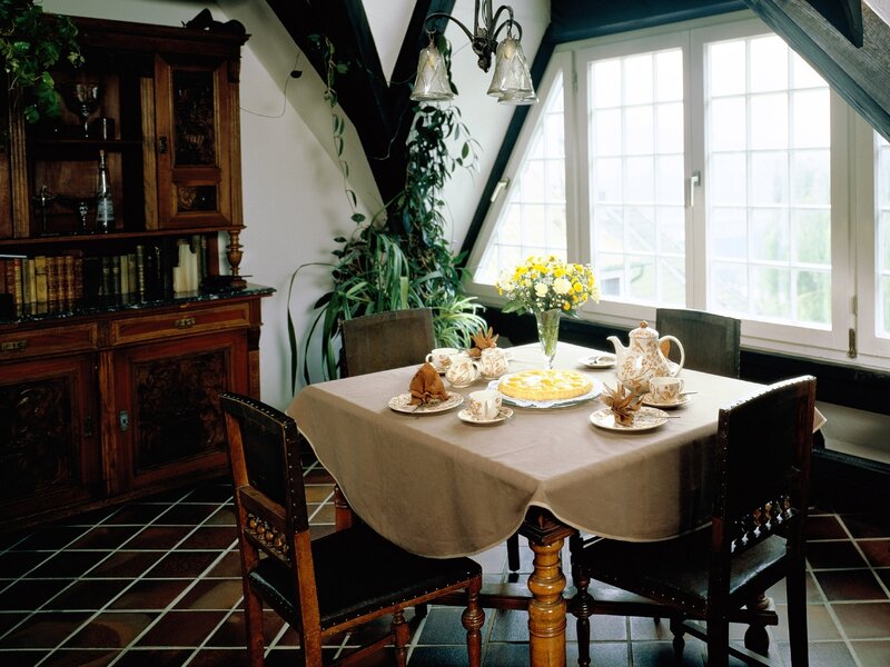 Cozy attic dining room