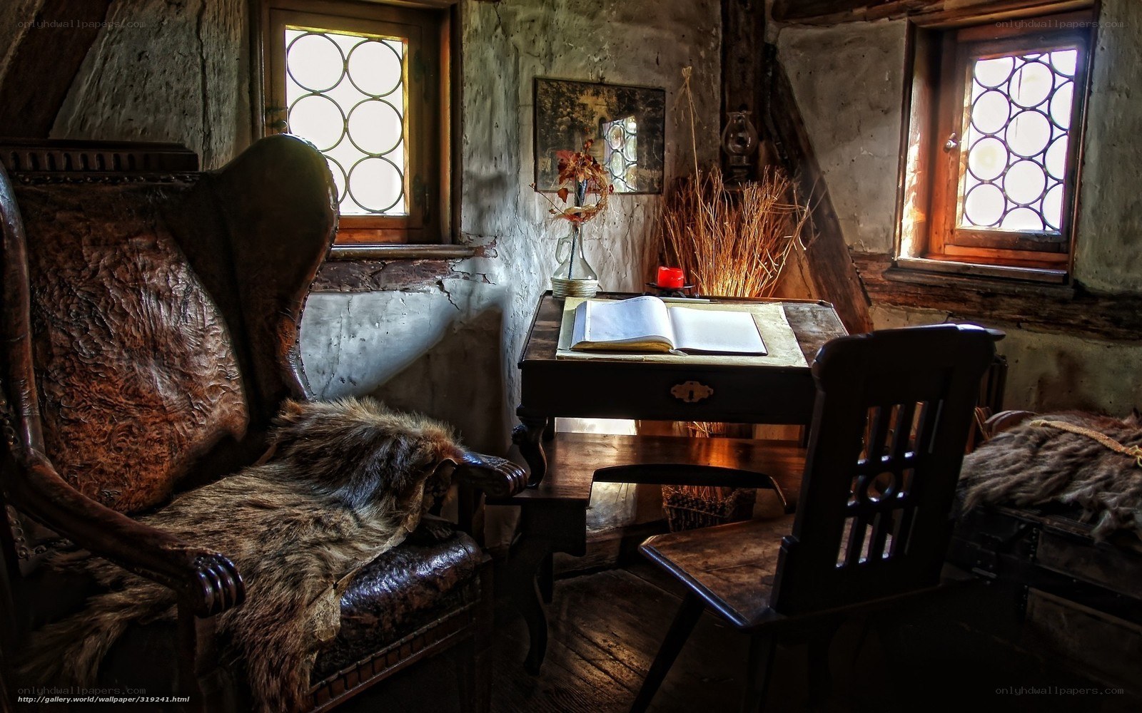 cozy attic study nook