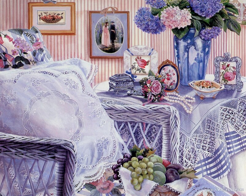 Cozy bedroom still life
