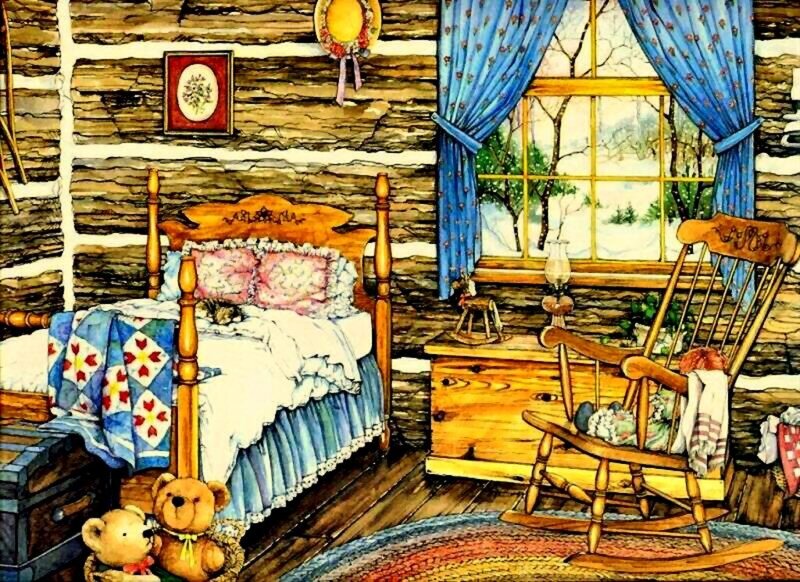 Cozy Cabin Bedroom