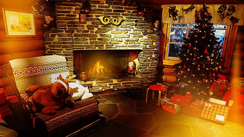 Cozy Cabin Interior — Brown