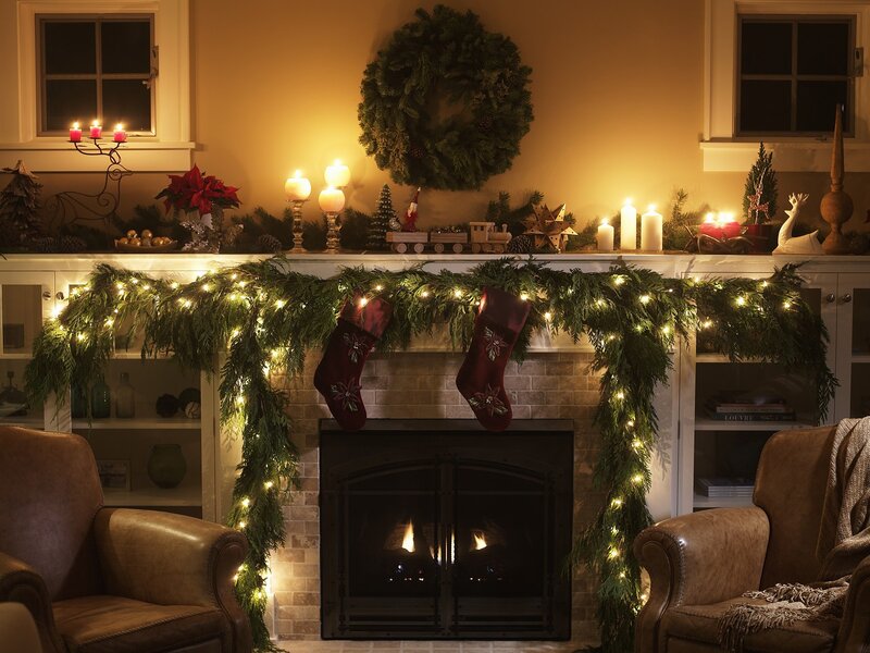 Cozy Christmas fireplace