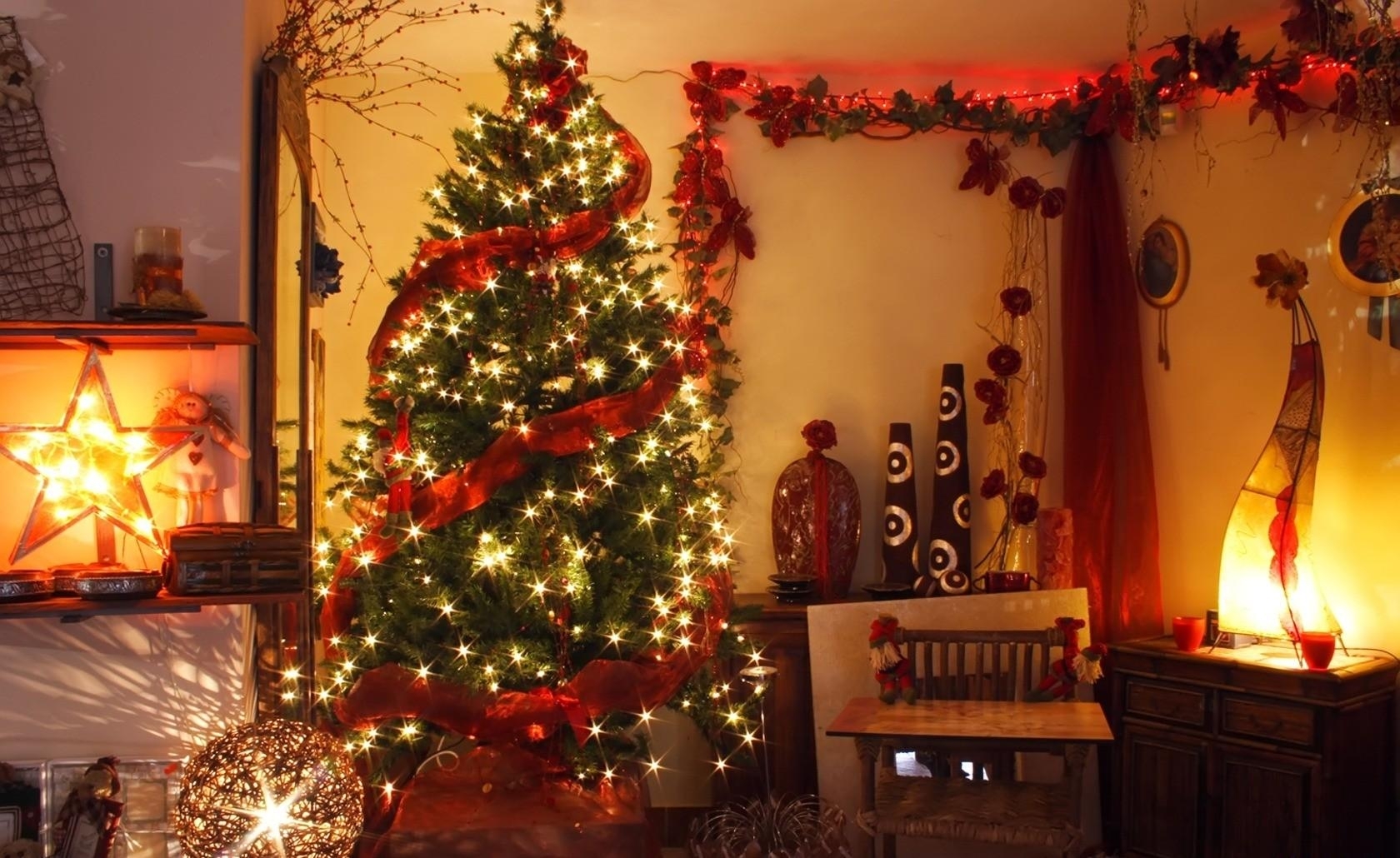 Cozy Christmas living room