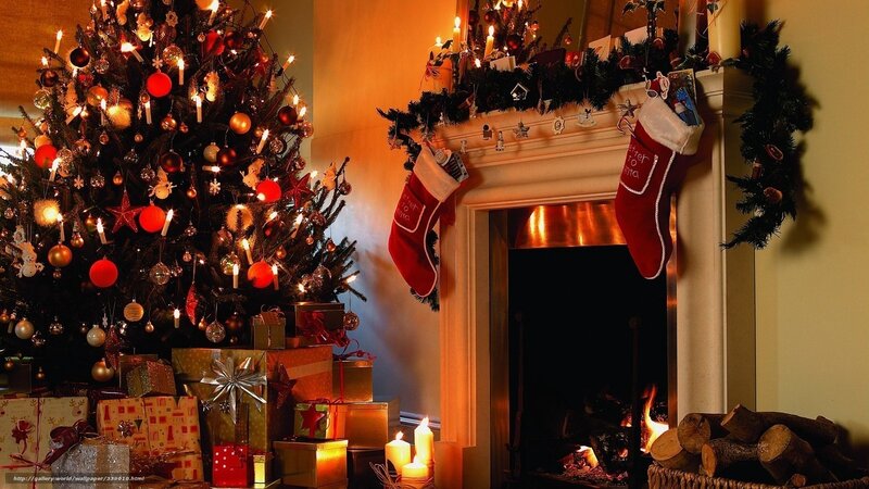 Cozy Christmas living room