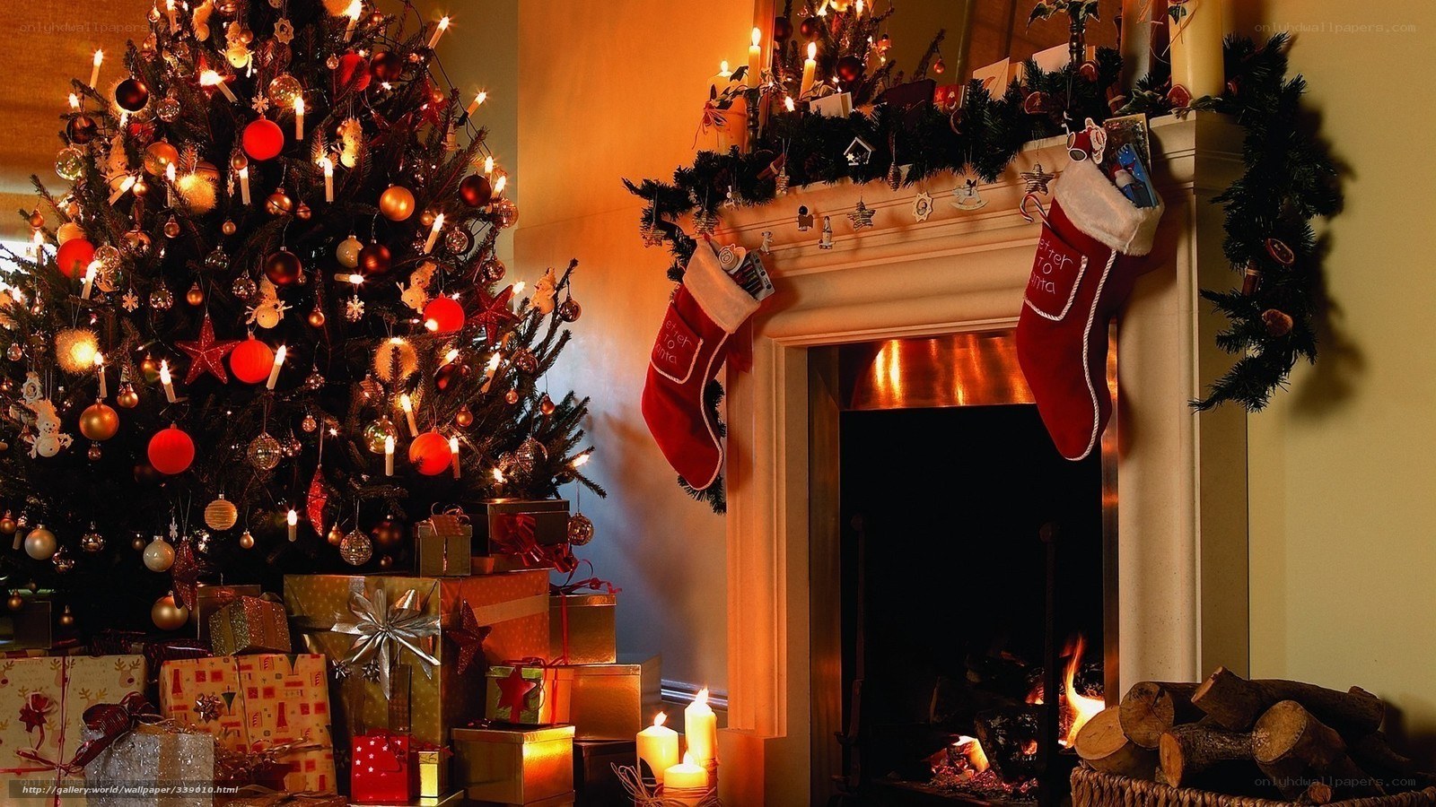 Cozy Christmas living room