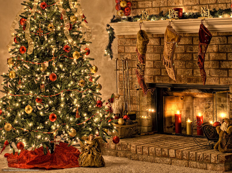 Cozy Christmas living room