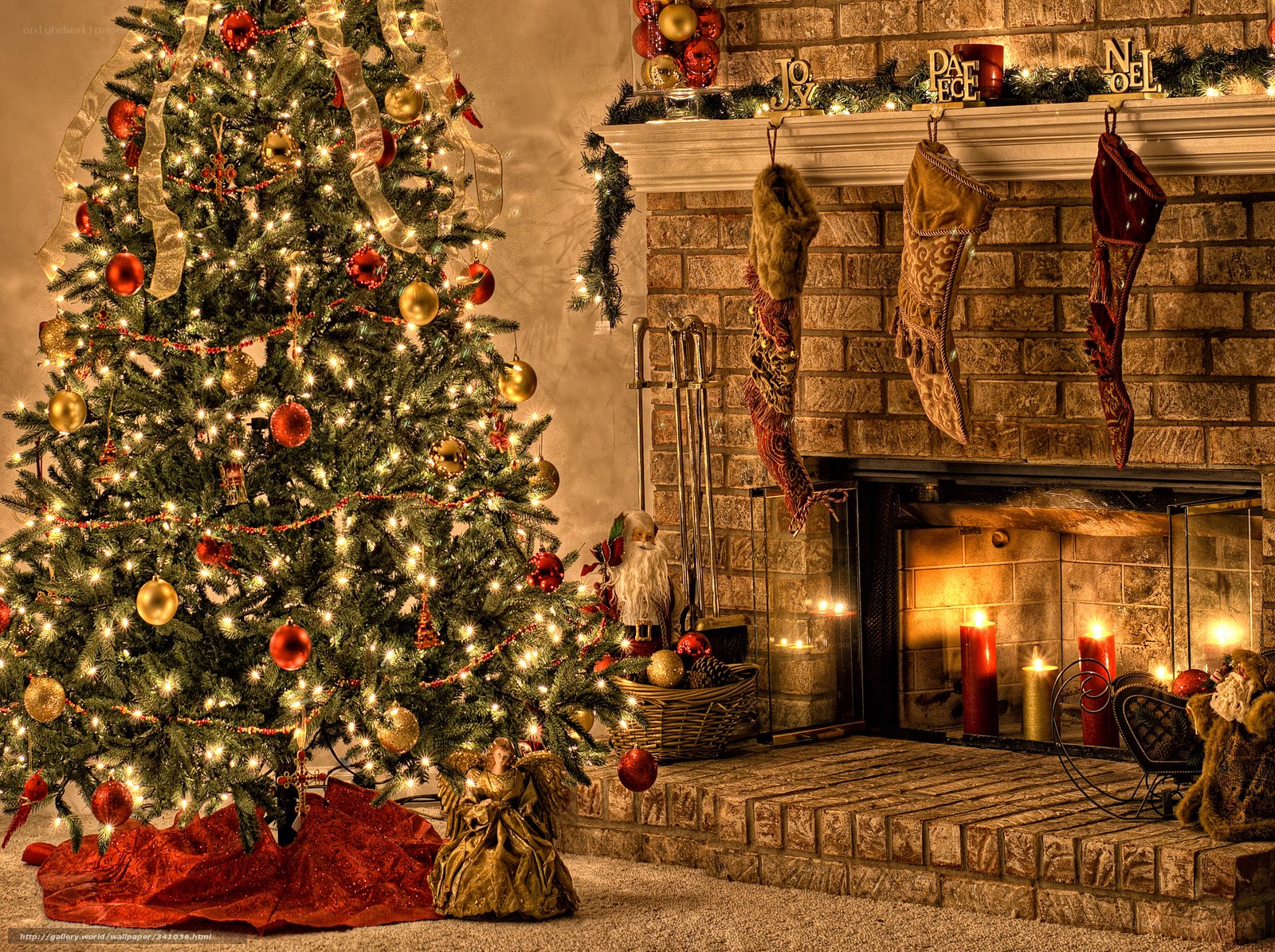 Cozy Christmas living room