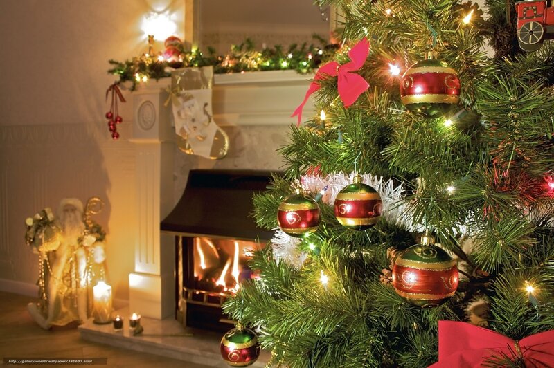 Cozy Christmas living room