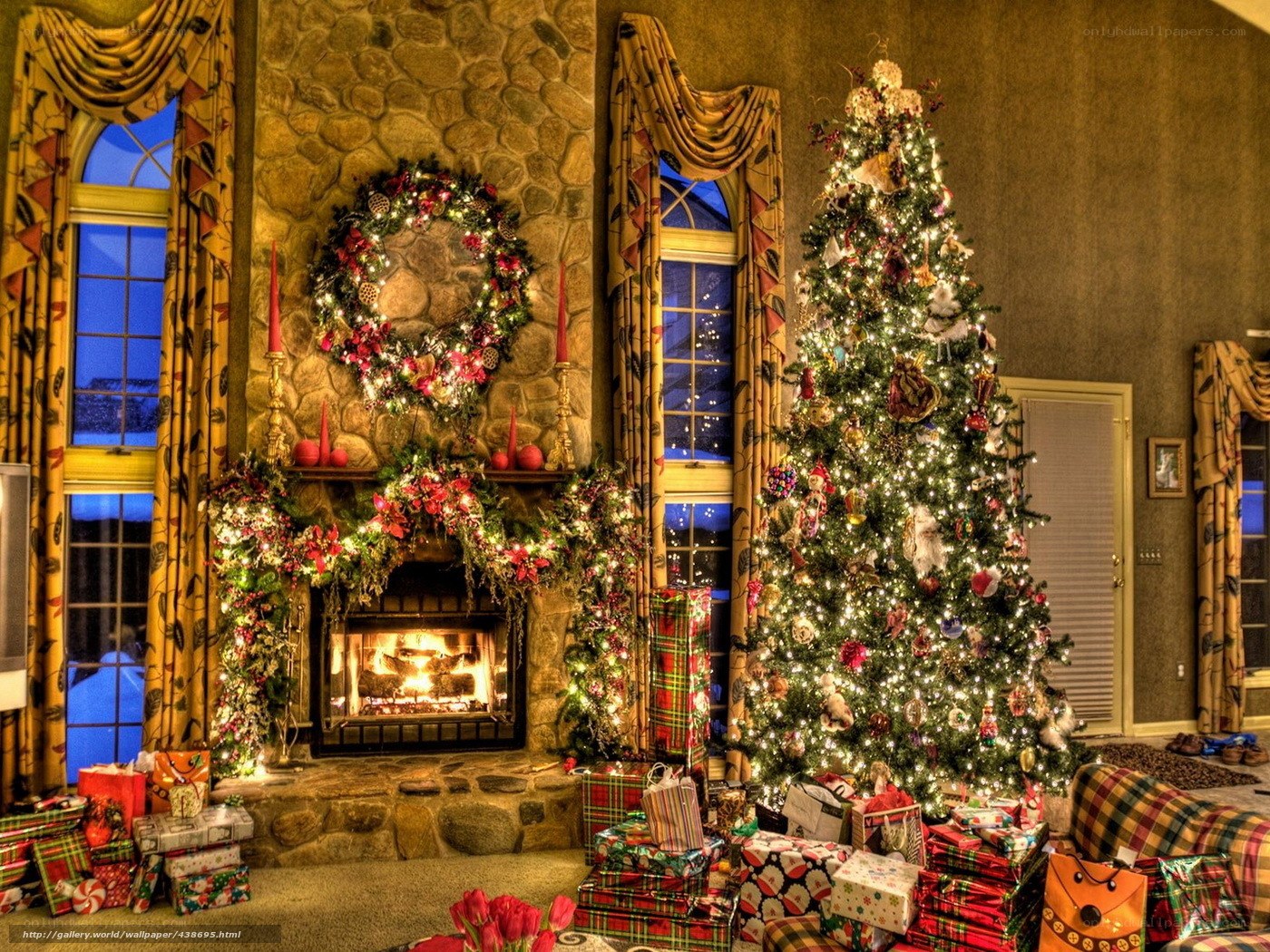 Cozy Christmas living room