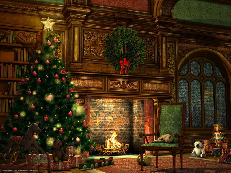 Cozy Christmas living room