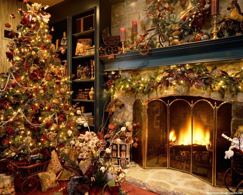 Cozy Christmas living room