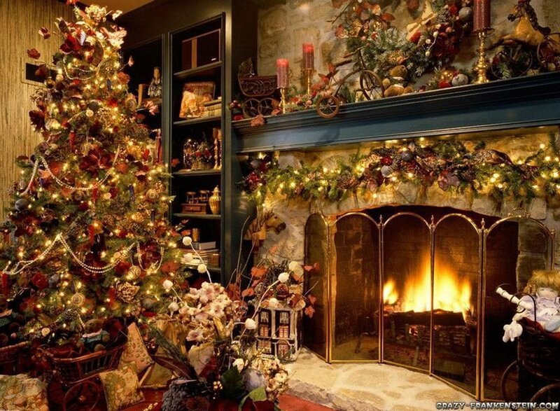 Cozy Christmas living room