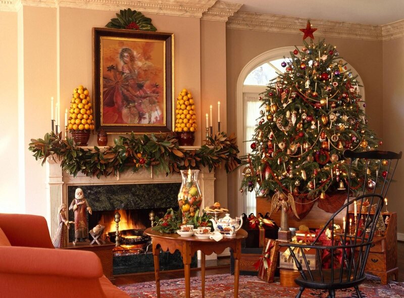Cozy Christmas living room