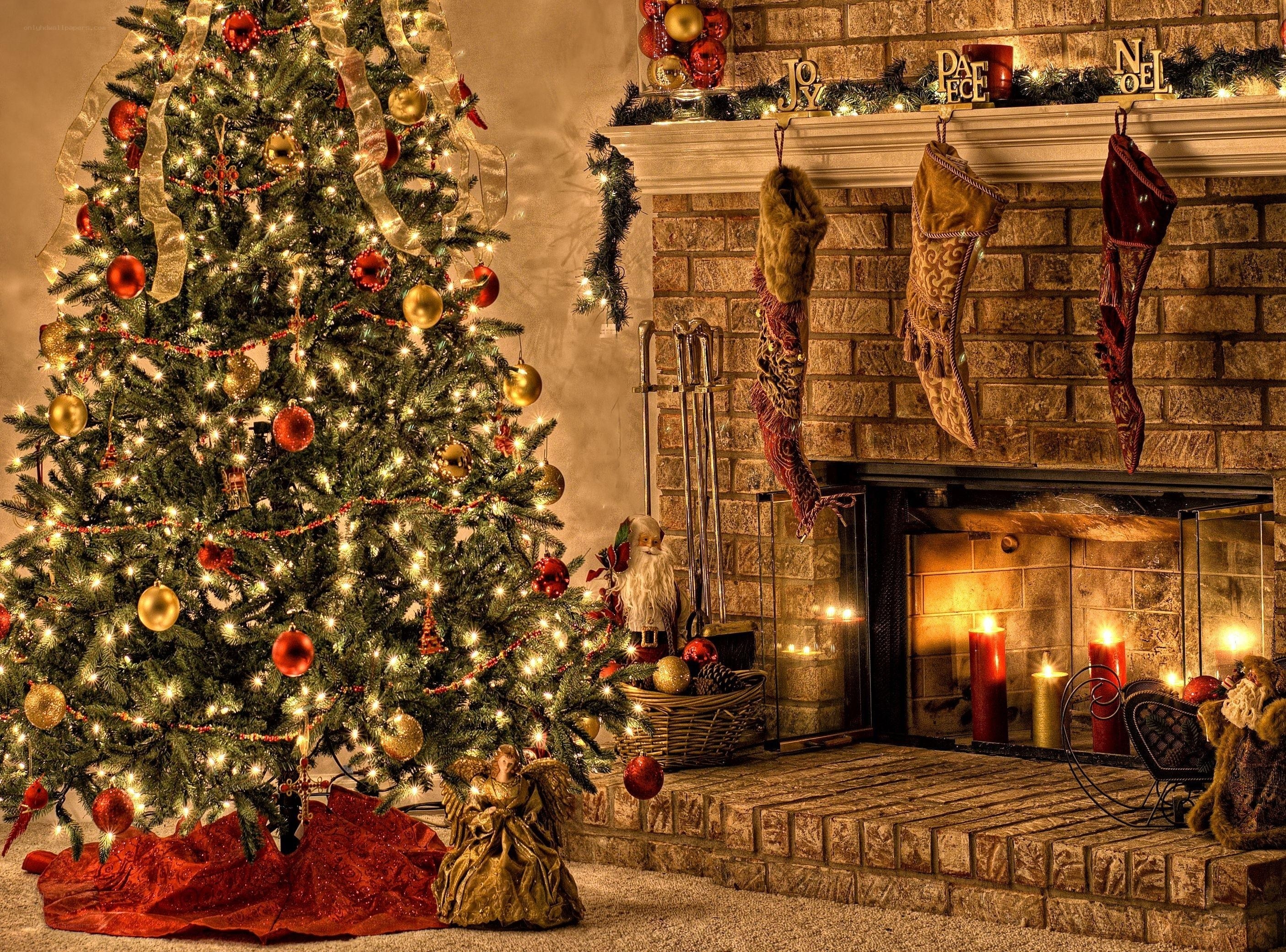 Cozy Christmas living room