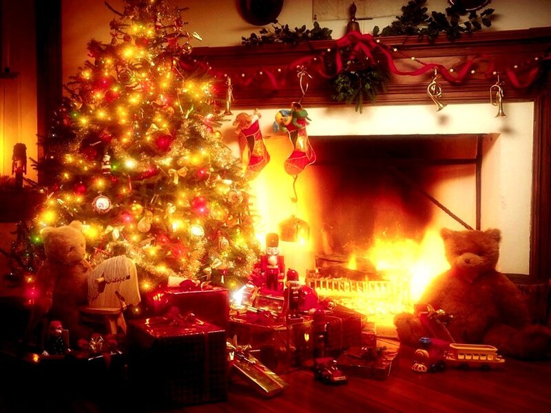 Cozy Christmas living room