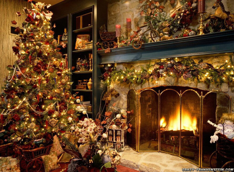 Cozy Christmas living room