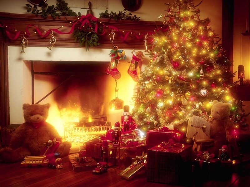 Cozy Christmas living room