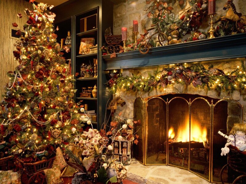 Cozy Christmas living room