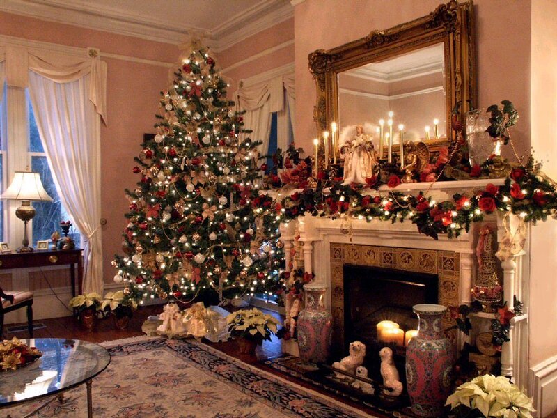 Cozy Christmas living room