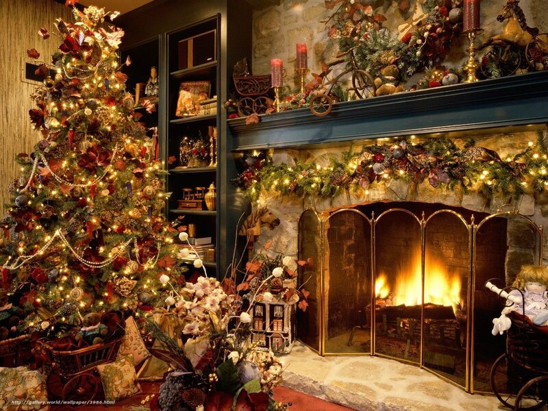 Cozy Christmas living room