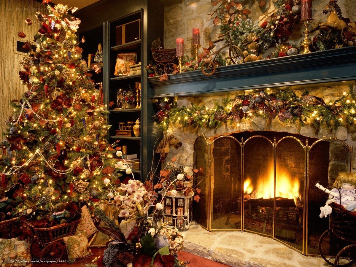 Cozy Christmas living room