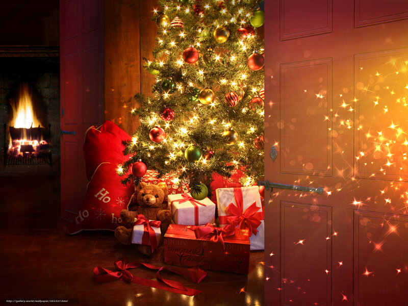 Cozy Christmas scene
