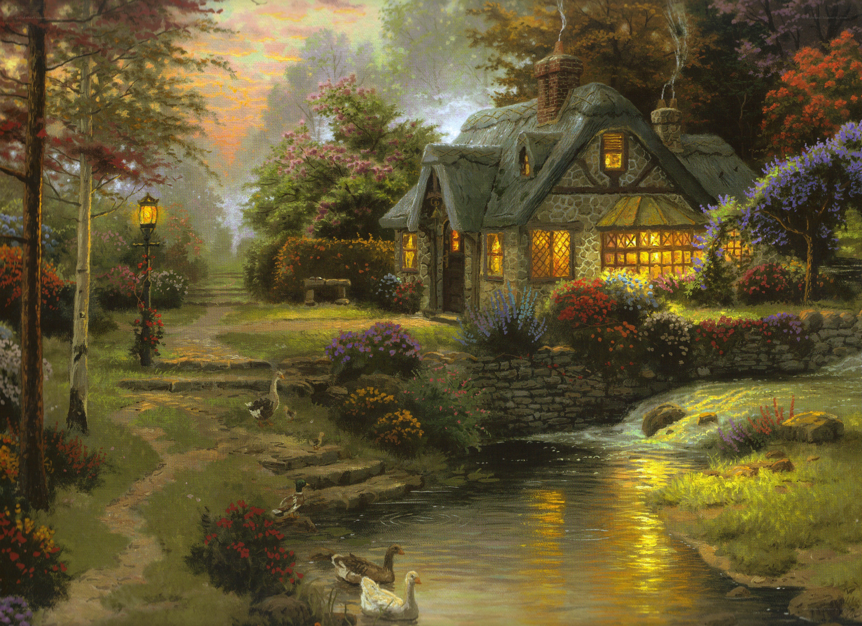 Cozy cottage by the stream