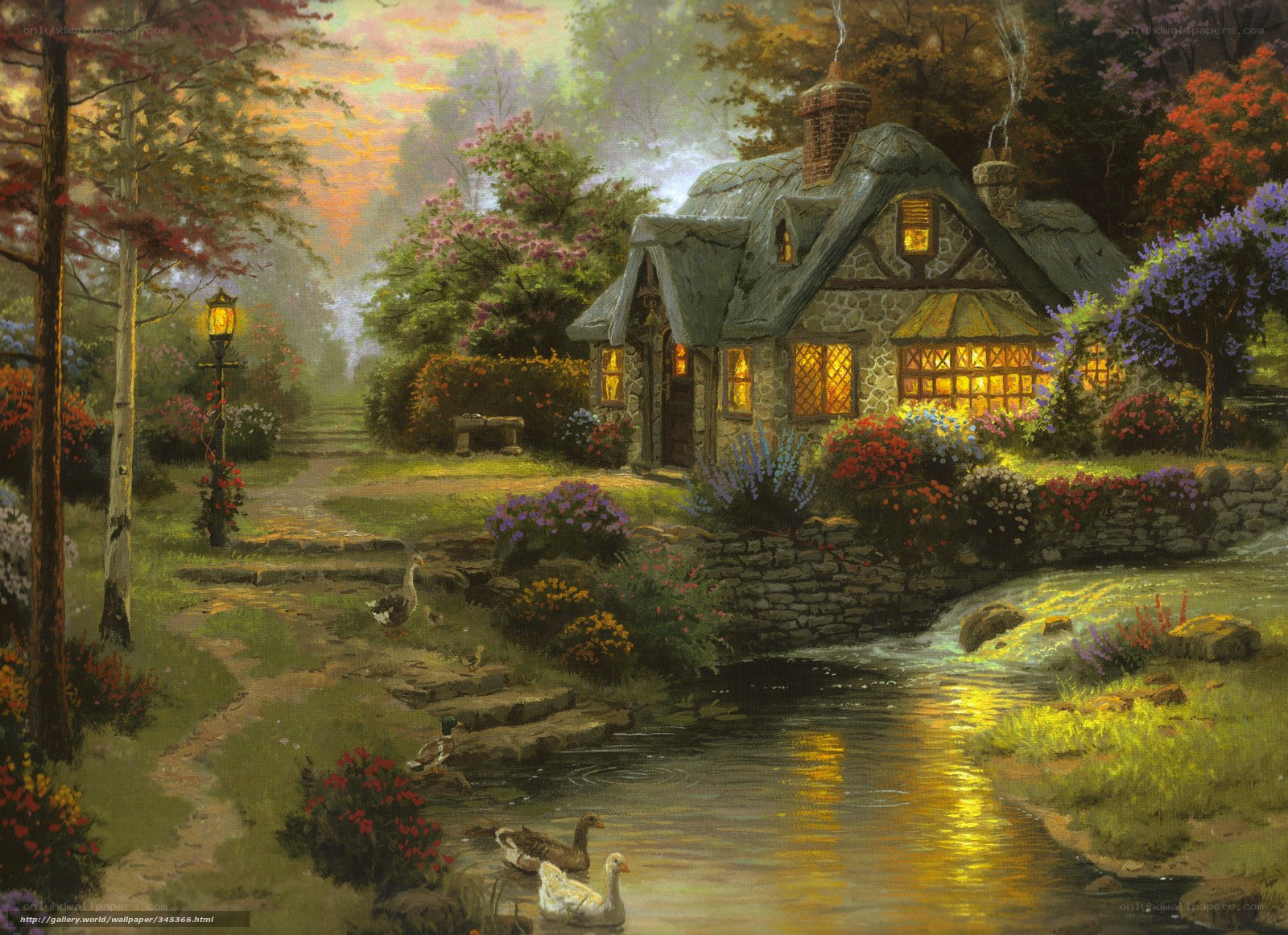 Cozy cottage by the stream
