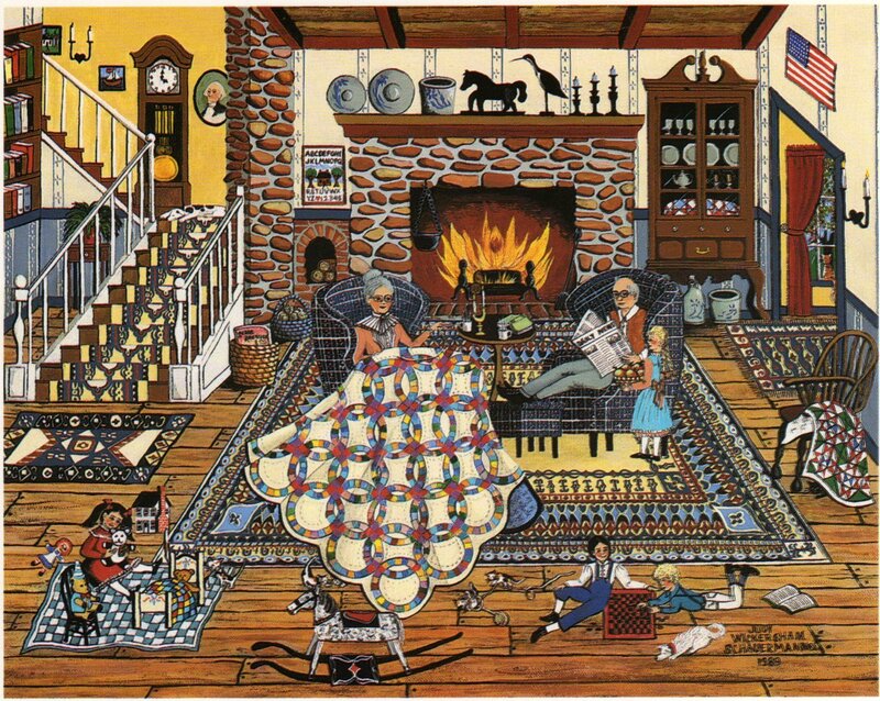 Cozy family living room scene