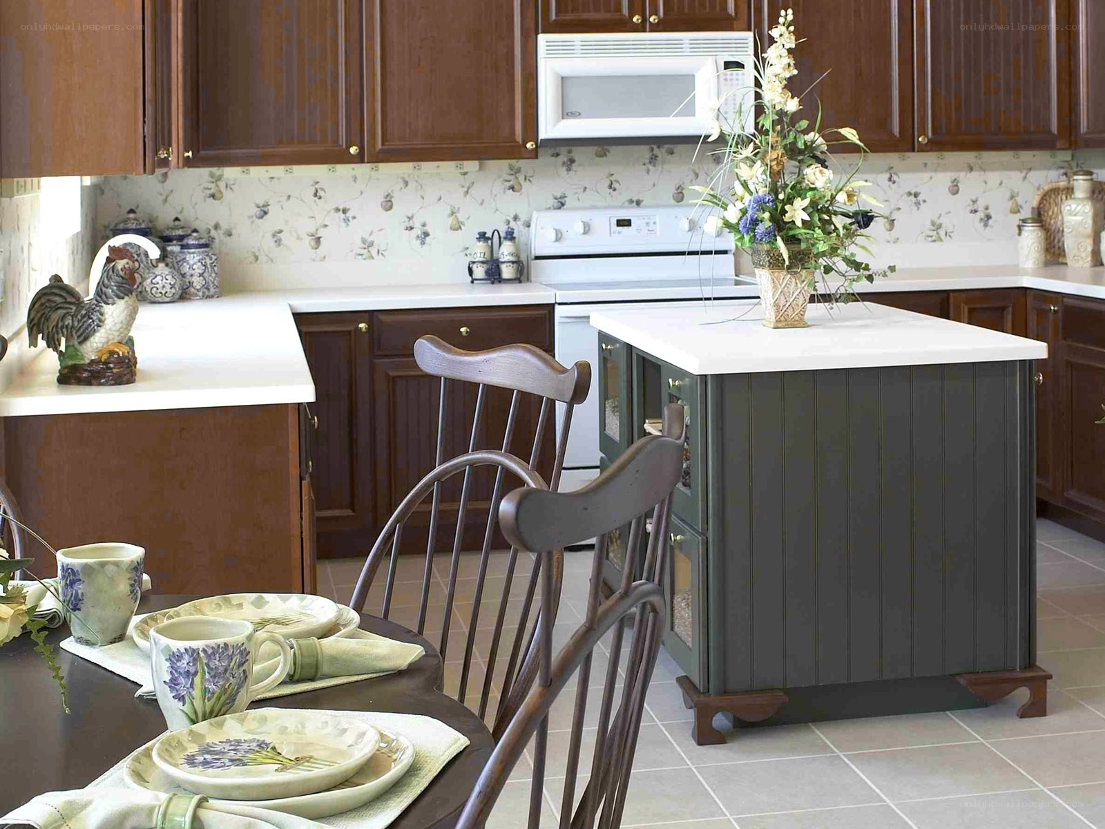 cozy kitchen with island