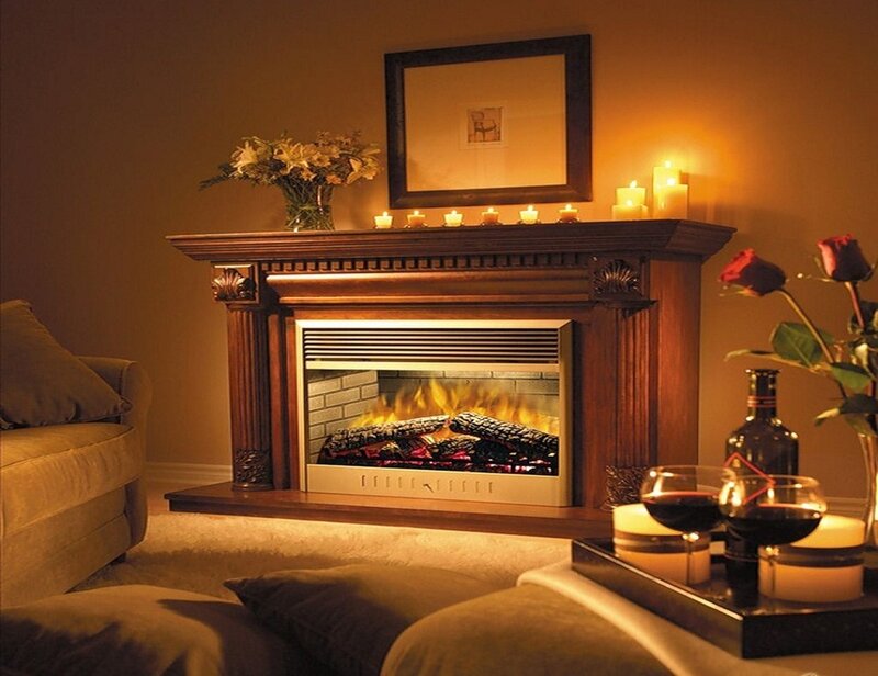 cozy living room fireplace