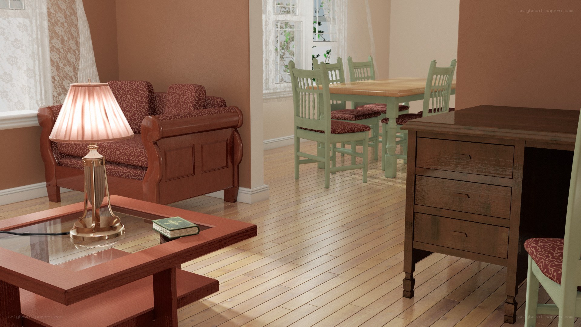 Cozy living room scene