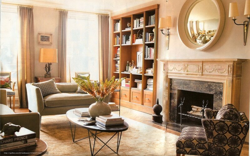 Cozy living room with fireplace