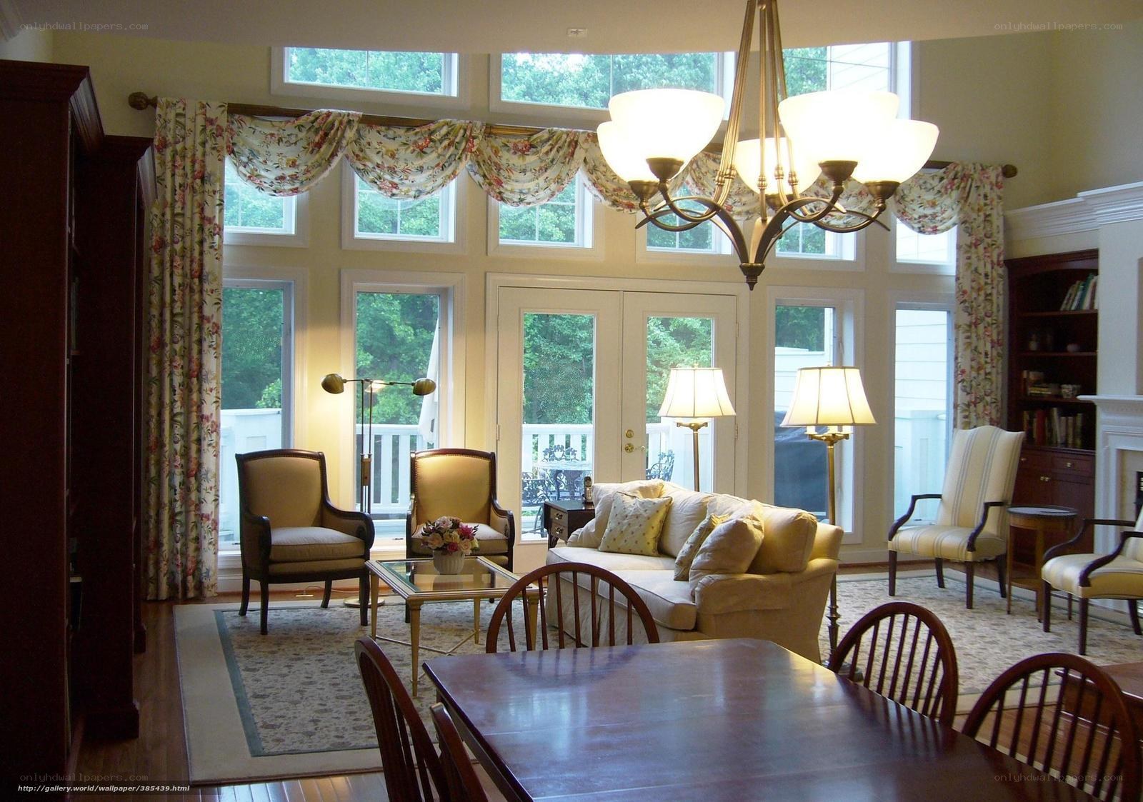 cozy living room with large windows