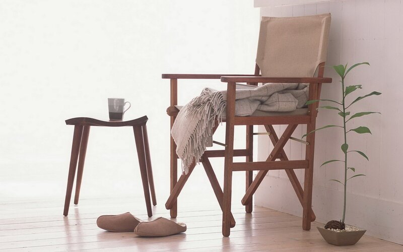 Cozy reading nook with chair