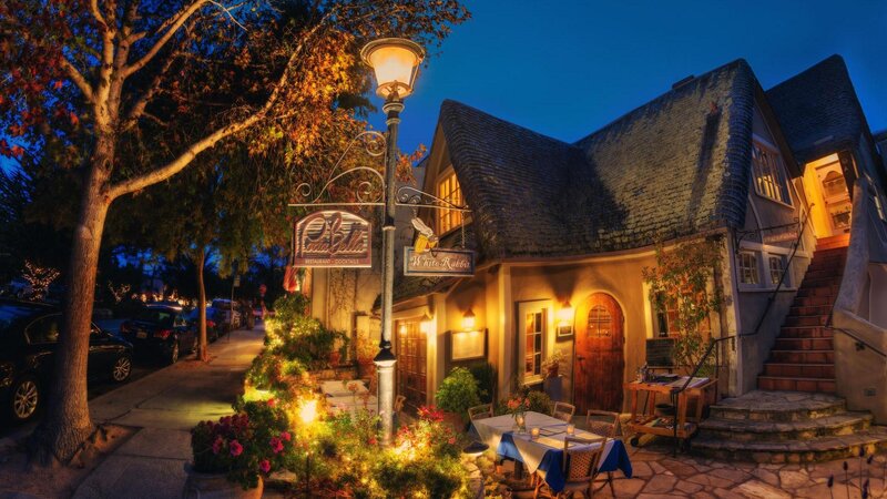 Cozy Restaurant at Night — Blue