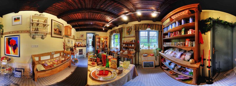 cozy rustic shop interior