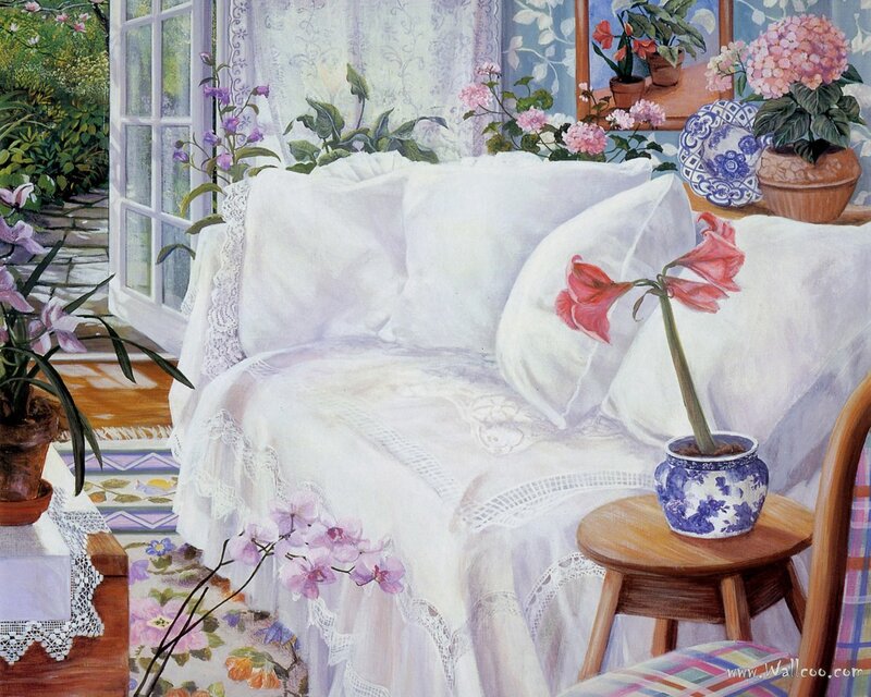 Cozy Sunlit Reading Nook